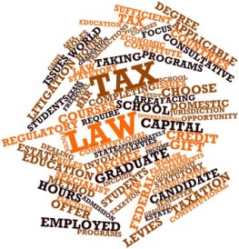 Abstract word cloud for Tax law with related tags and terms