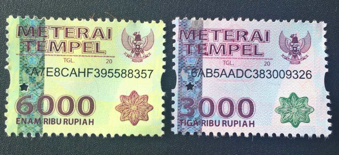 Perbedaan Penggunaan Meterai 6000 dan Meterai 3000 Pada Suatu Dokumen